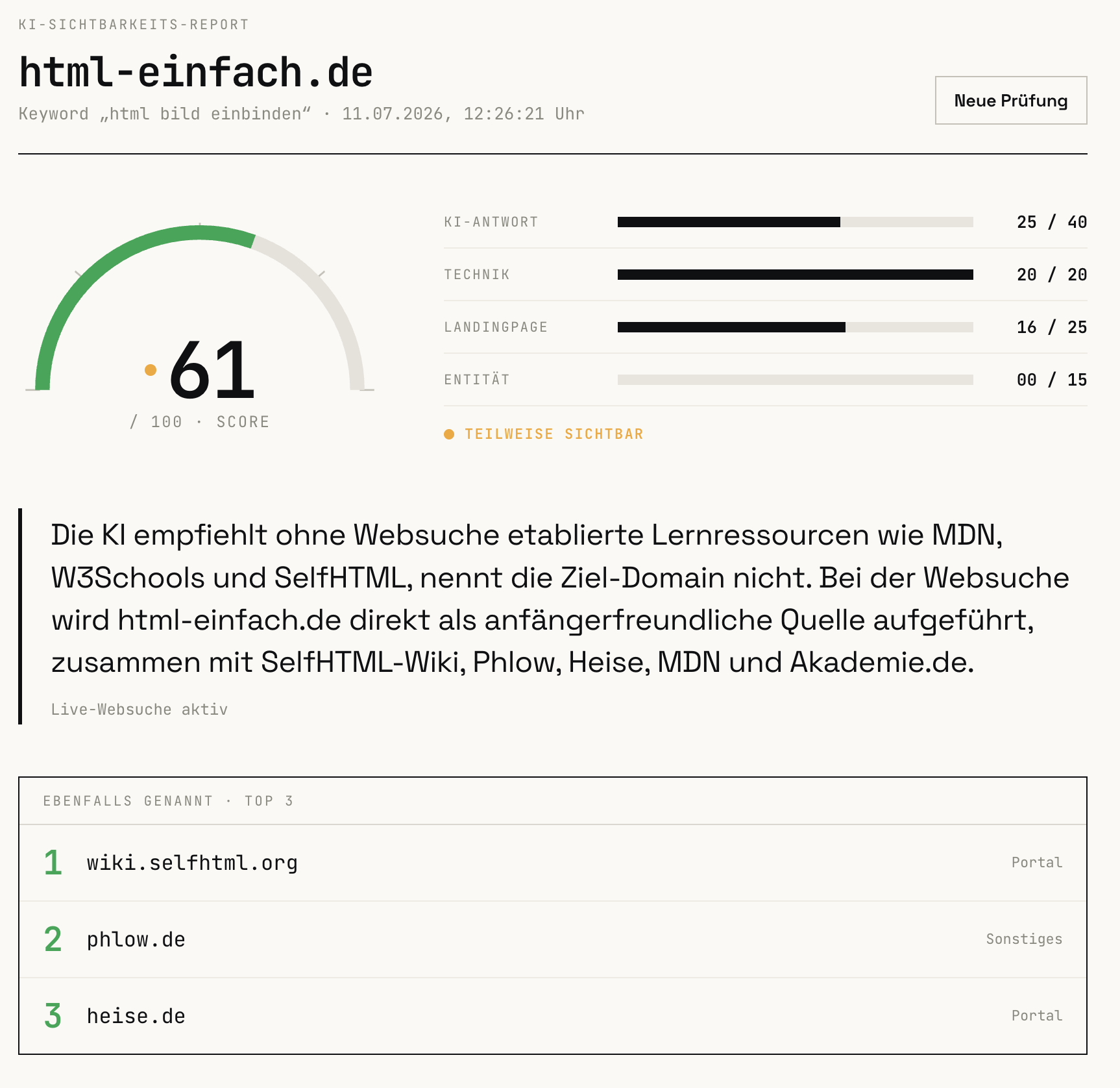 KI-Sichtbarkeit: Wie deine Website in ChatGPT, Claude & Co auftaucht – und warum das gerade jetzt zählt